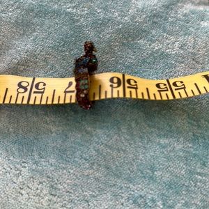 Bird Ring with colored rhinestones